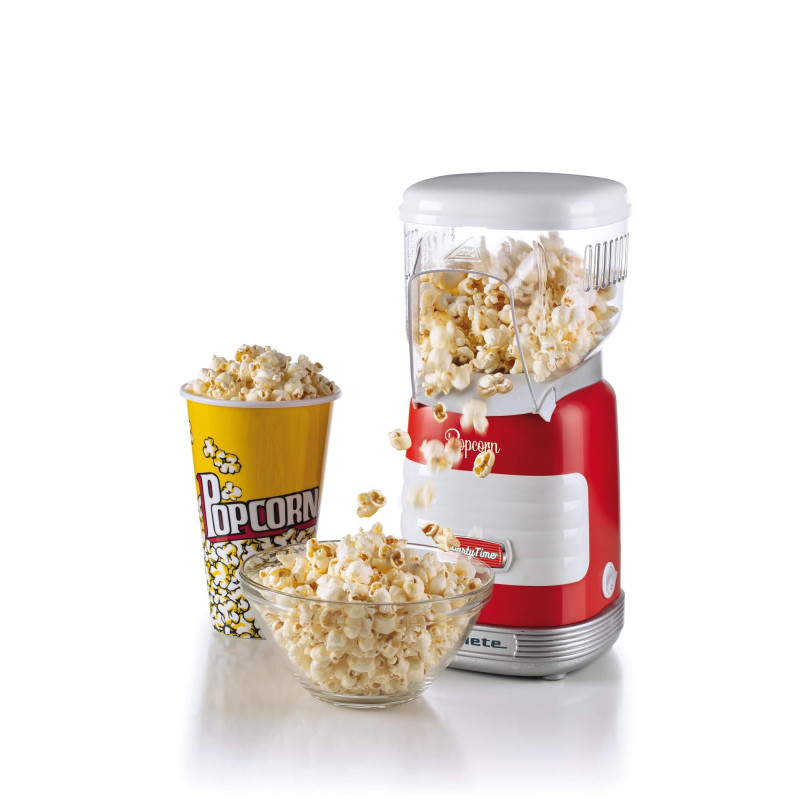 Macchina per Popcorn ad Aria Calda 1000W 60g 2 Minuti Rossa