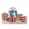 Macchina per Popcorn XL 1100W 60g 2 Minuti Ciotola Azzurra