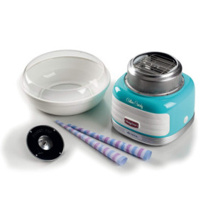 Zoom Macchina per Zucchero Filato - Compatibile con Zucchero Semolato e Caramelle Dure - 500 Watt - Azzurro