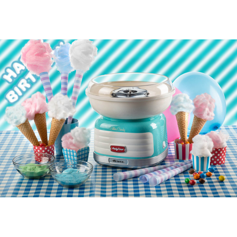 Macchina per Zucchero Filato 500W Zucchero e Caramelle Azzurra