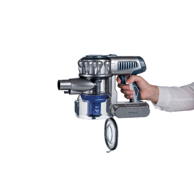 Scopa elettrica cordless motore digitale 3 filtri arancio moderna