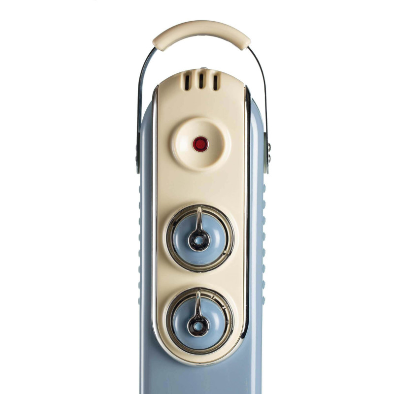 Radiatore a olio vintage 7 elementi 1500W celeste Levante Shop