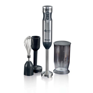 Zoom Frullatore a Immersione 7in1 - 1000W - 10 Velocità + Turbo - Capacità 2L - Silver