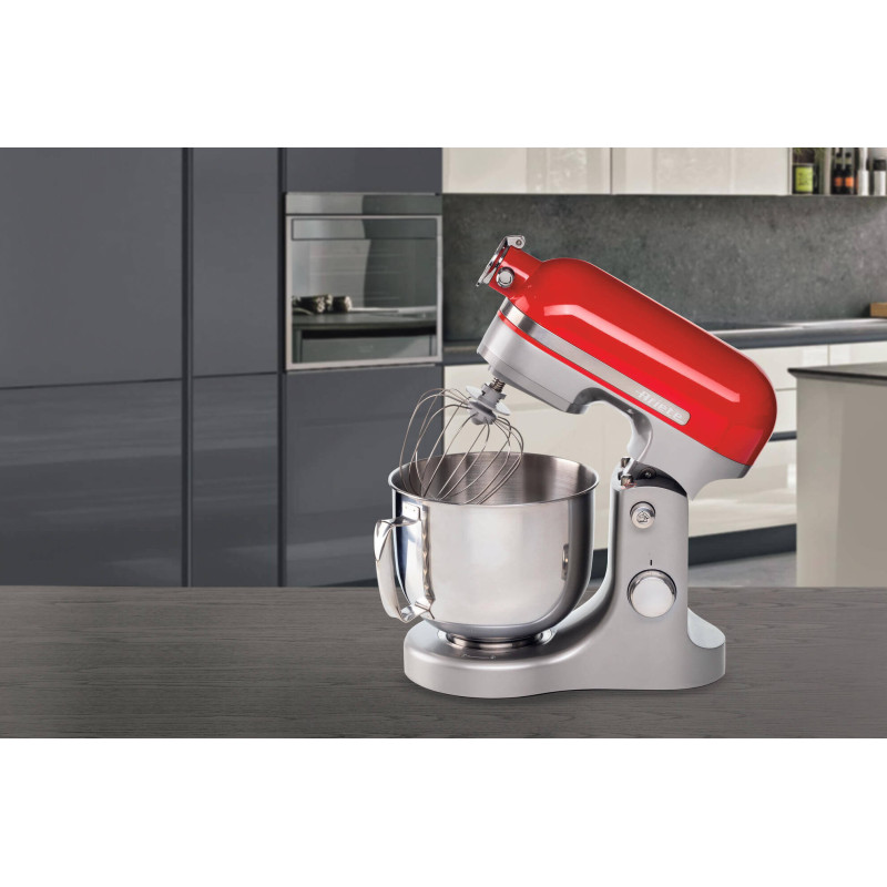 Impastatrice Planetaria Moderna 1600W 5,5L 11 Velocità Rossa