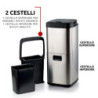Pattumiera Intelligente 60W Essiccatore Rifiuti Silver