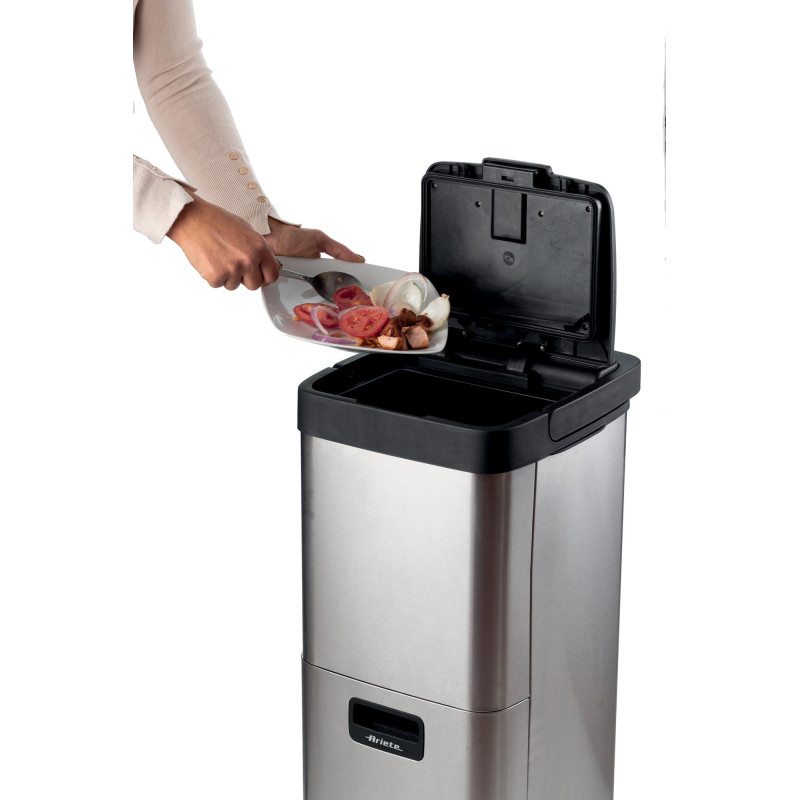 Pattumiera Intelligente 60W Essiccatore Rifiuti Silver
