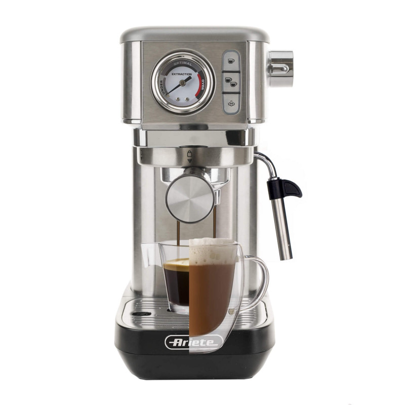 Macchina da Caffè con Manometro 15 Bar 1300W Silver