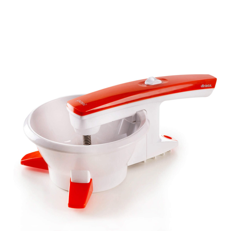 Passaverdure Elettrico 3 Dischi Acciaio Inox 25W Bianco Arancio