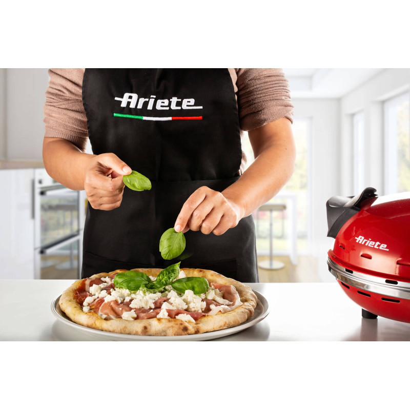 Forno pizza 4 minuti piastra refrattaria 1200W nero compatto