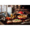 Forno pizza 4 minuti piastra refrattaria 1200W nero compatto