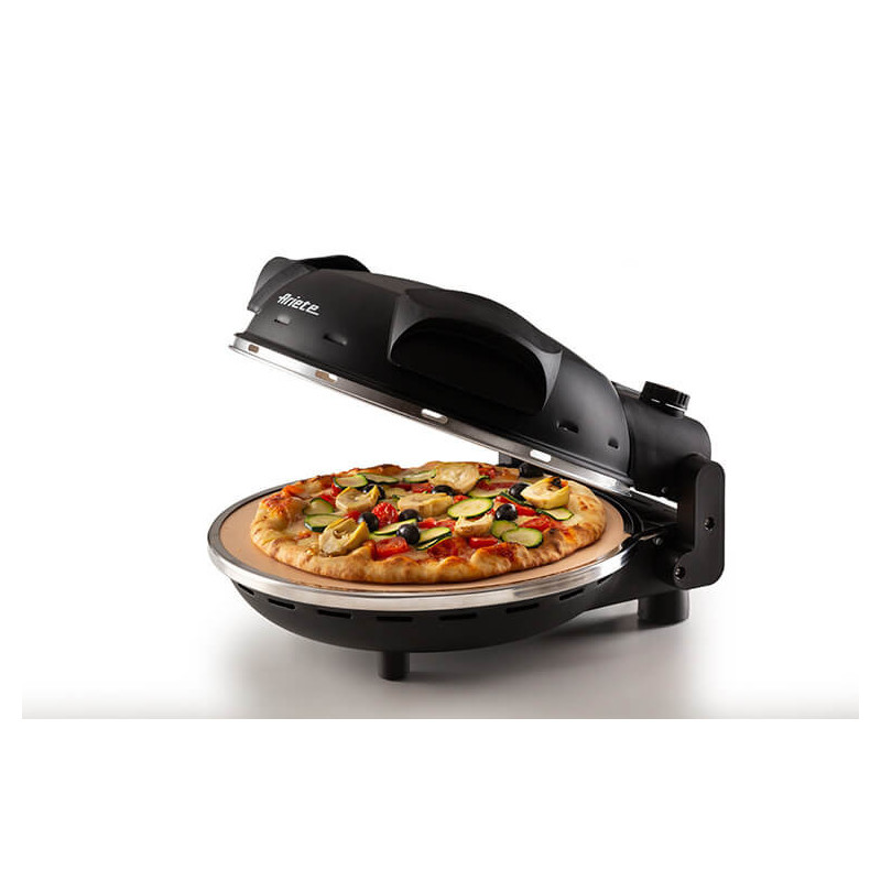 Forno Pizza 4 Minuti Piastra Pietra Refrattaria 1200W Bianco