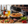 Forno Pizza 4 Minuti Piastra Pietra Refrattaria 1200W Bianco