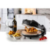 Forno Pizza 4 Minuti Piastra Pietra Refrattaria 1200W Bianco