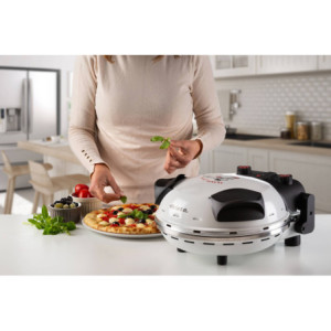 Zoom Forno Pizza - 4 Minuti - Piastra in Pietra Refrattaria - 1200W - Nero