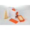 Grattugia Elettrica Rullo Extra Large Acciaio Inox 120W Arancione