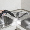Pulitore a vapore 1500W 5 bar 45 min kit accessori bianco