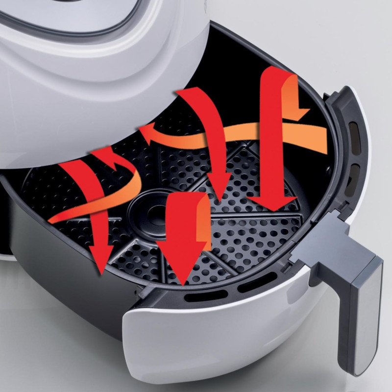 Friggitrice ad Aria XXL 1800W 7L 12 Programmi Bianco