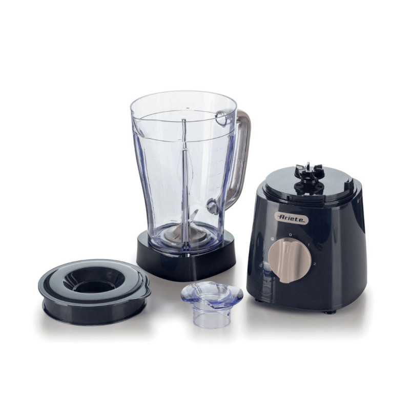 Frullatore Breakfast 500W 1.5L 4 Lame Acciaio 2 Velocità Grigio
