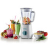 Frullatore Breakfast 500W 1.5L 4 Lame 2 Velocità Bianco Teal