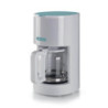 Macchina caffè americano 12 tazze filtro lavabile white teal