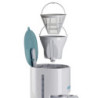Macchina caffè americano 12 tazze filtro lavabile white teal