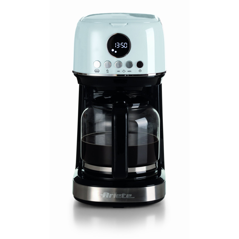 Macchina da caffè filtro moderna 15 tazze LCD bianca riscaldante