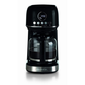 Zoom Macchina da caffè con filtro Moderna 15 tazze, base riscaldante, display LCD - Nero