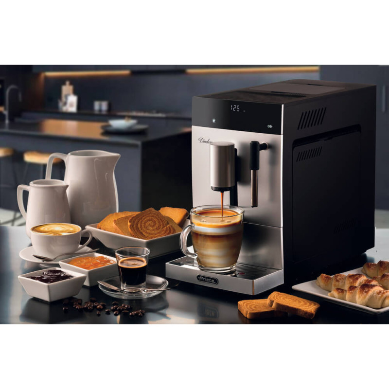 Macchina da caffè automatica 1350W 19 bar cappuccino LED silver