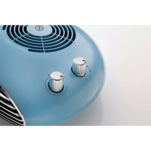 Zoom Termoventilatore da tavolo 2000W - Stufetta elettrica Celeste - Silenzioso con Termostato