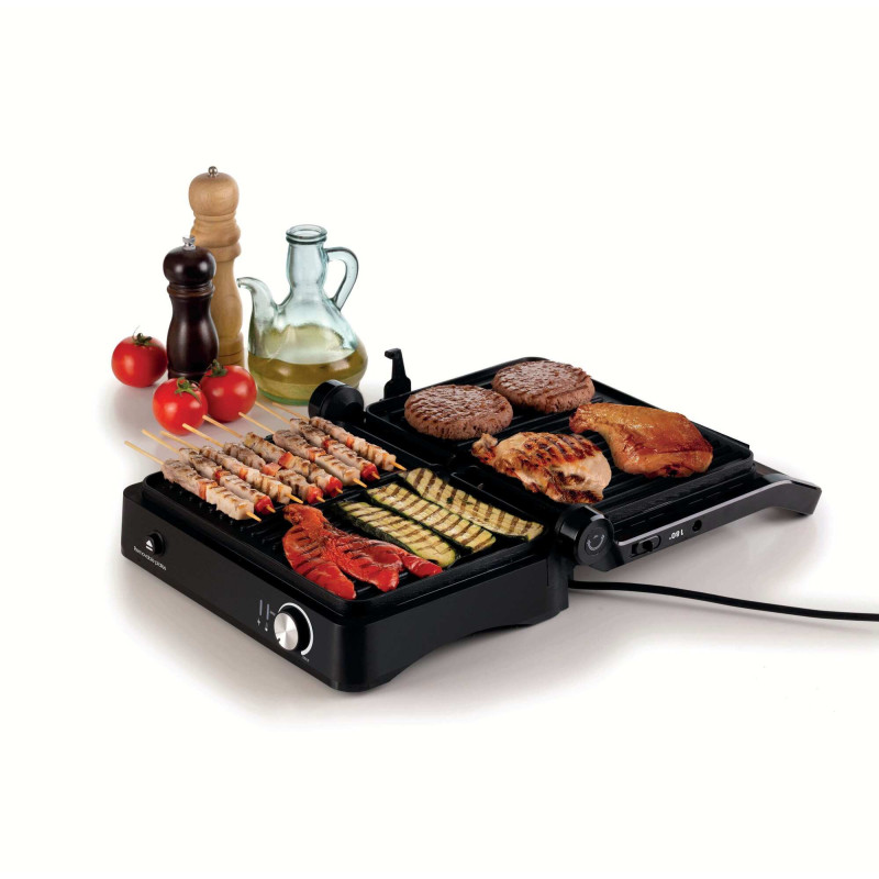 Griglia Elettrica 3in1 2000W Piastre Antiaderenti Silver Black