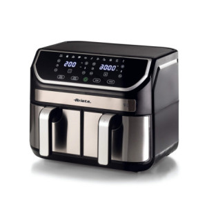 Friggitrice ad Aria 9L 2100W 11 Programmi Doppio Cestello Nero
