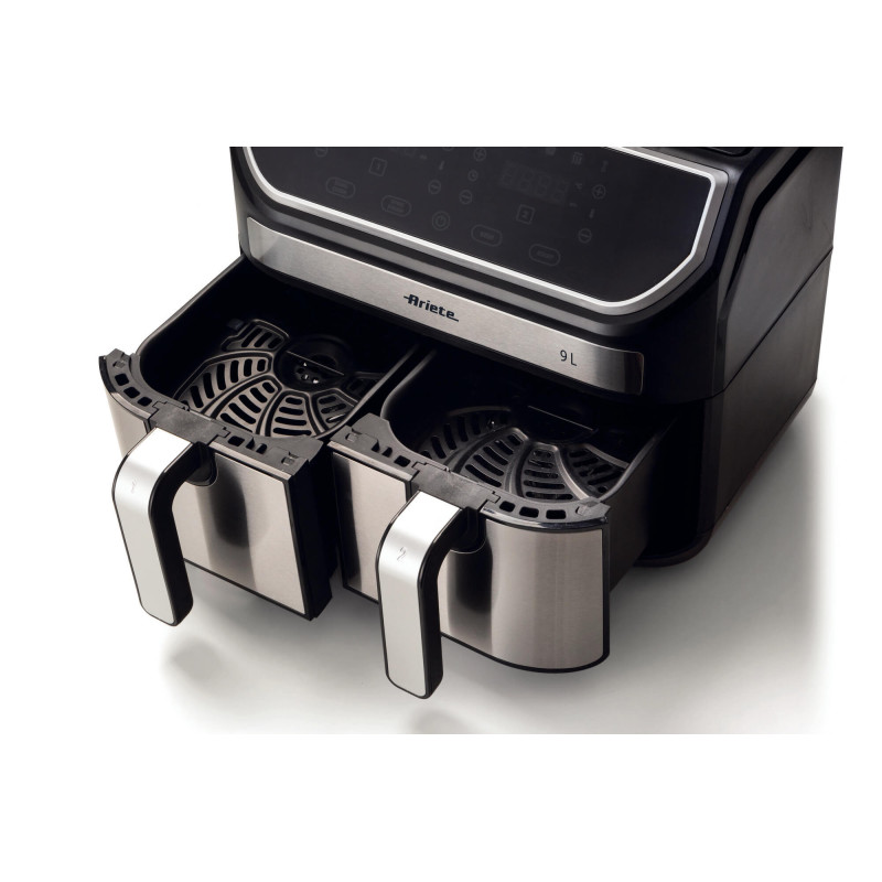 Friggitrice ad Aria 9L 2100W 11 Programmi Doppio Cestello Nero
