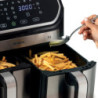 Friggitrice ad Aria 9L 2100W 11 Programmi Doppio Cestello Nero