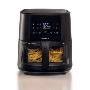 Friggitrice ad Aria 9L 1500W 8 Programmi Cestello Trasparente Nero