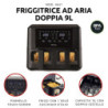 Friggitrice ad Aria Doppia 9L 2400W 11 Programmi Nero
