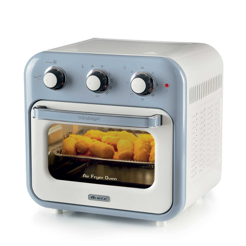 Friggitrice ad Aria e Forno Vintage 16L 1400W Accessori Celeste