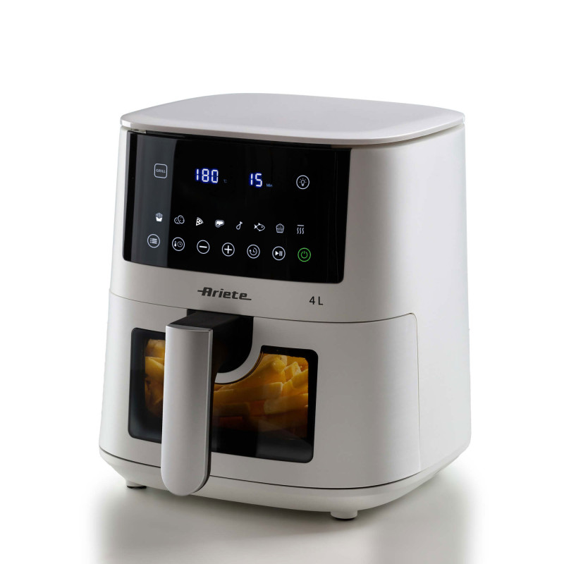 Friggitrice ad aria 4L 1400W bianca – 9 programmi e funzione grill