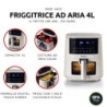 Friggitrice ad aria 4L 1400W bianca – 9 programmi e funzione grill