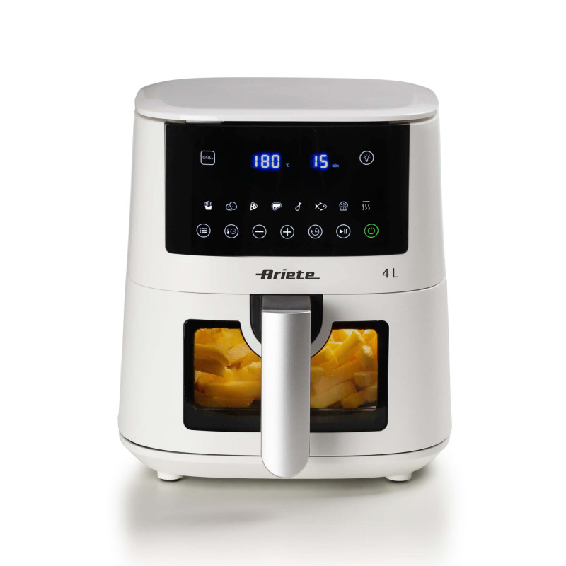 Friggitrice ad aria 4L 1400W bianca – 9 programmi e funzione grill