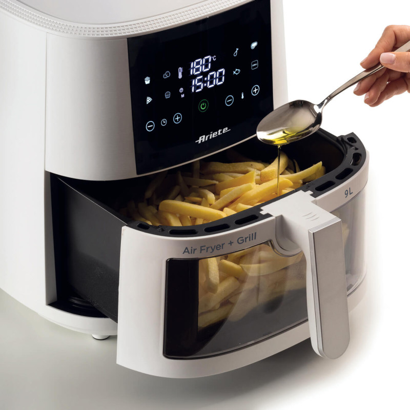 Friggitrice ad aria 9L 1500W 8 programmi cestello trasparente