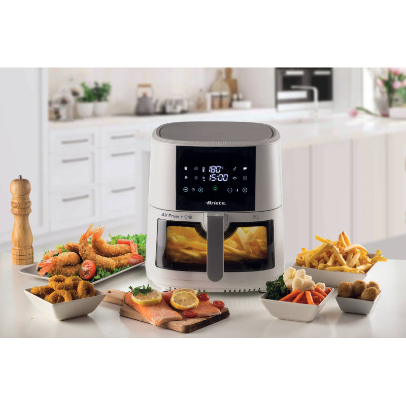 Friggitrice ad aria 9L 1500W 8 programmi cestello trasparente