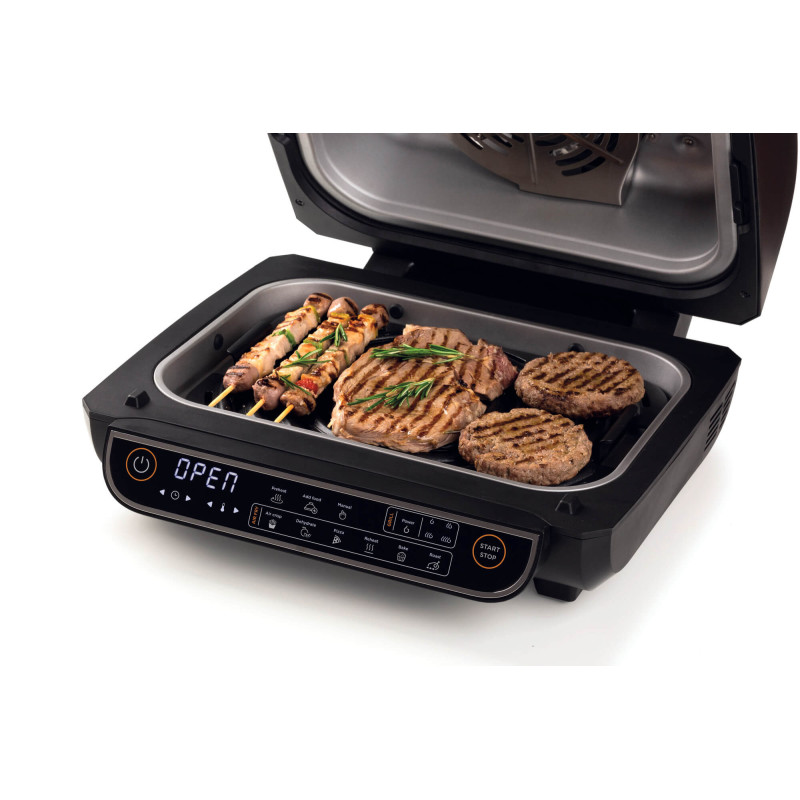 Friggitrice ad aria e griglia 1700W 8L 8 funzioni nero