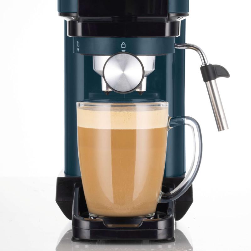 Macchina da caffè espresso 1300W 15 bar verde compatta