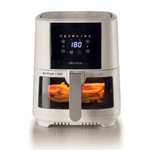 Friggitrice ad aria 6L 1300W 8 programmi bianca trasparente