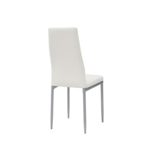 Zoom Set Da 4 sedie Queen Kit All Bianca In Similpelle 4Pz Per Soggiorno, Cucina E Arredo Bar