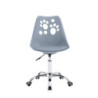 Set 4 sedie Samira grigio polipropilene con cuscino moderne