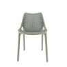 Set 4 sedie Braga 2 verde oliva polipropilene moderne cucina