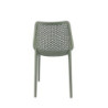 Set 4 sedie Braga 2 verde oliva polipropilene moderne cucina