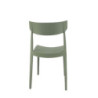 Set 4 sedie Cordoba verde oliva polipropilene moderne cucina bar