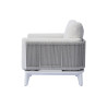 Salotto Nantes Alluminio Bianco E Corda Wicker Moia
